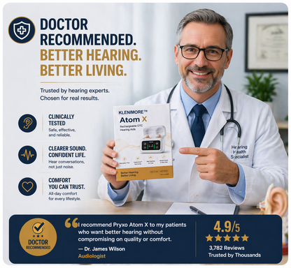 🔥 Today Only! 👂KLENIMORE™ Atom X Smart Hearing Aids — Hear Clearly, Feel Confident Again 💖🔊