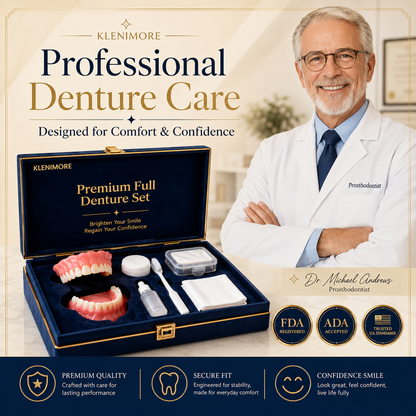 ⏰Ends Today: 70% OFF! 🌎KLENIMORE™ Custom-Fit  Dentures— Designed for Comfort and a Natural-Looking Smile