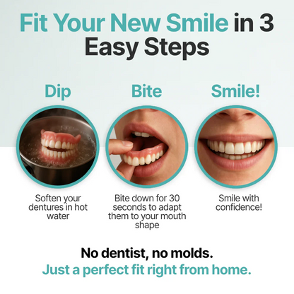 ⏰Ends Today: 70% OFF! 🌎KLENIMORE™ Custom-Fit  Dentures— Designed for Comfort and a Natural-Looking Smile