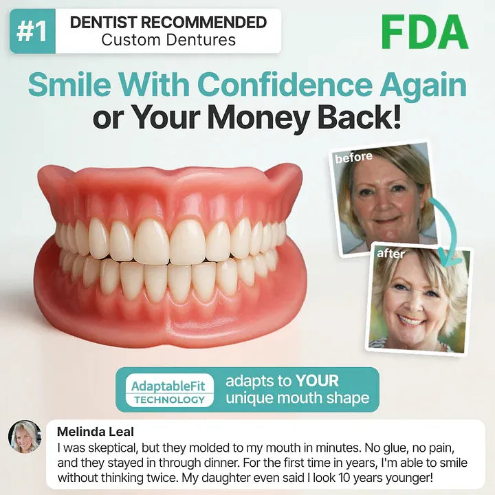 ⏰Ends Today: 70% OFF! 🌎KLENIMORE™ Custom-Fit  Dentures— Designed for Comfort and a Natural-Looking Smile